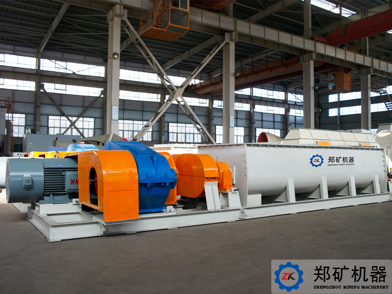 双轴搅拌机搅拌不均粉尘大？卧式强制搅拌方案助力建材与固废行业提质降本